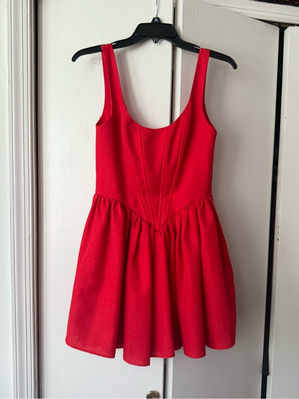 Aderlina Coquette Fit-and-Flare Corset Top Dress